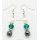 Joyería de moda Hematite Crystal Earring With Freshwater Pearls